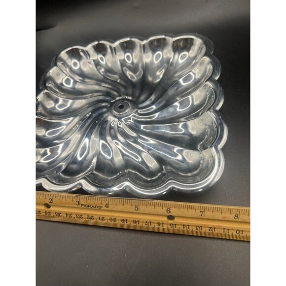 Vintage Shelton Ware English Silver Silverplated Fluted/Scallop Serving Plate - Picture 3 of 4